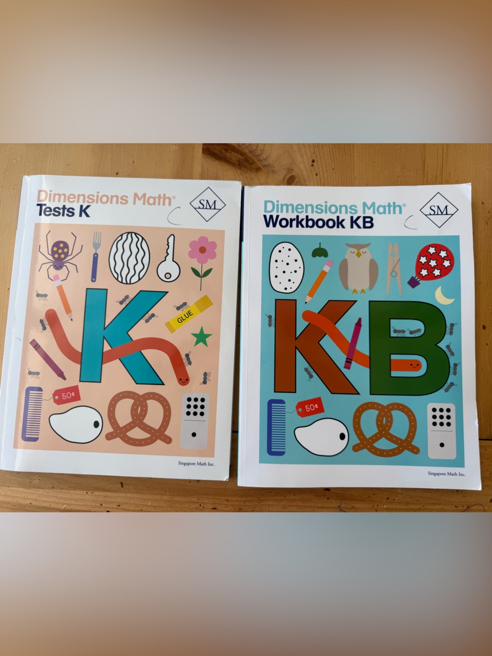 Dimensions math test K and workbook KB